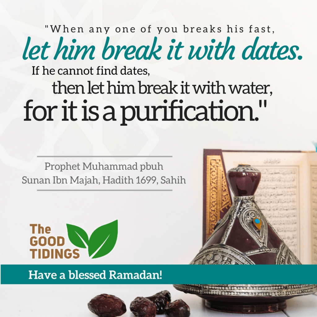 Break our fast with dates or water, it's Sunna!