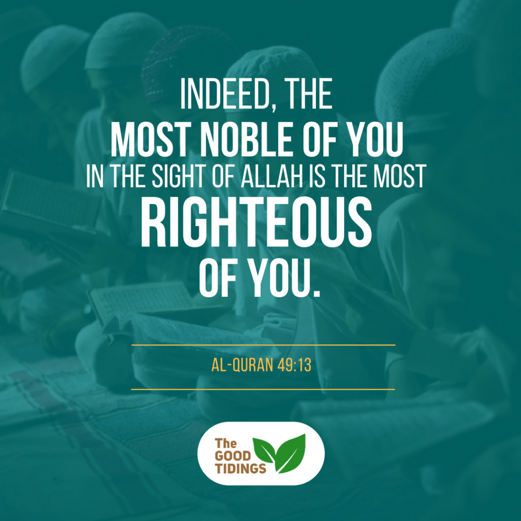 Nobody could claim themselves as the most righteous. It's in the sight of Allah alone, so we don't have to be worried about people's judgement.