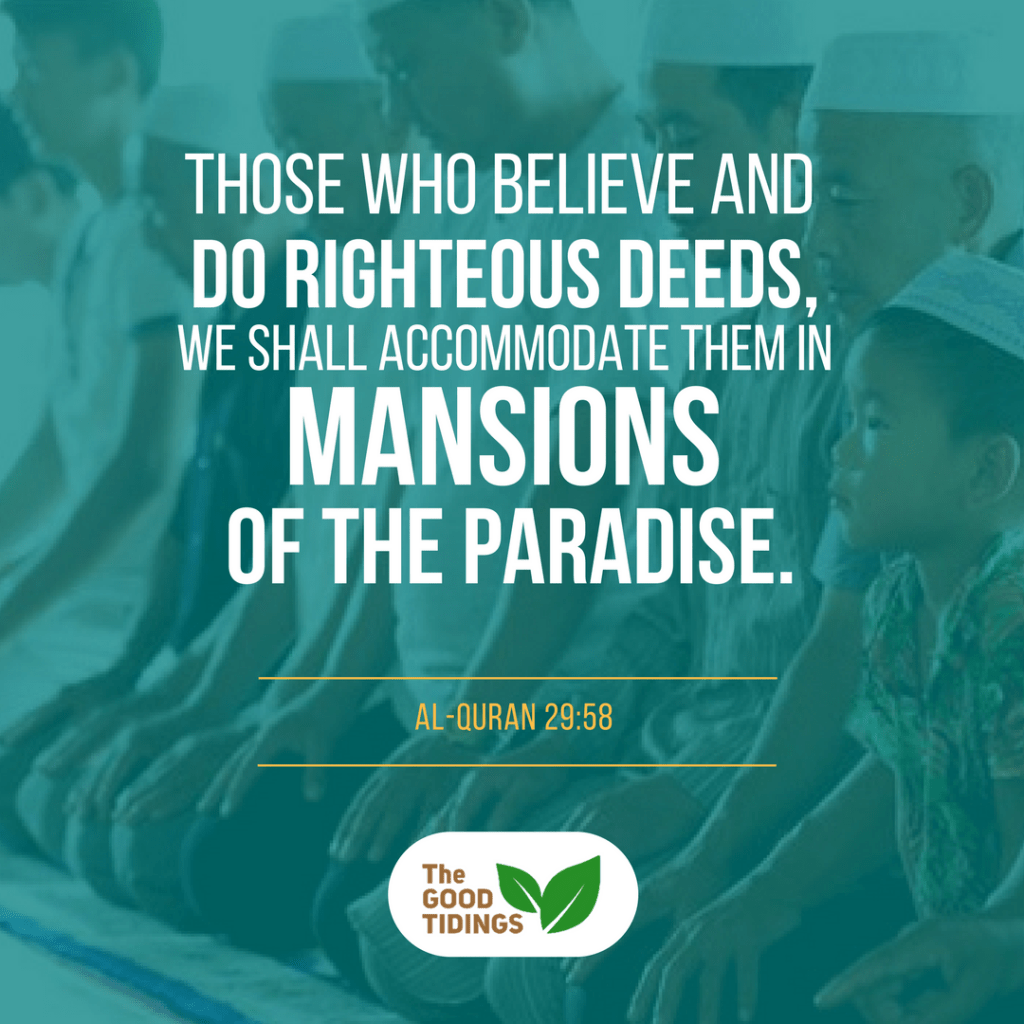 The reward is eternal Paradise! Let's keep ourselves steadfast on this Deen.