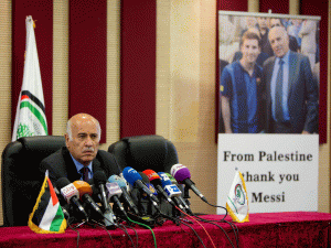 Jibril Rajoub, head of the Palestinian Football Association, thanked the Argentina team for cancelling the match.